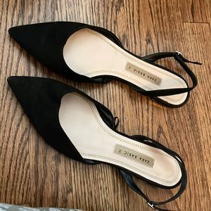 Zara black flats